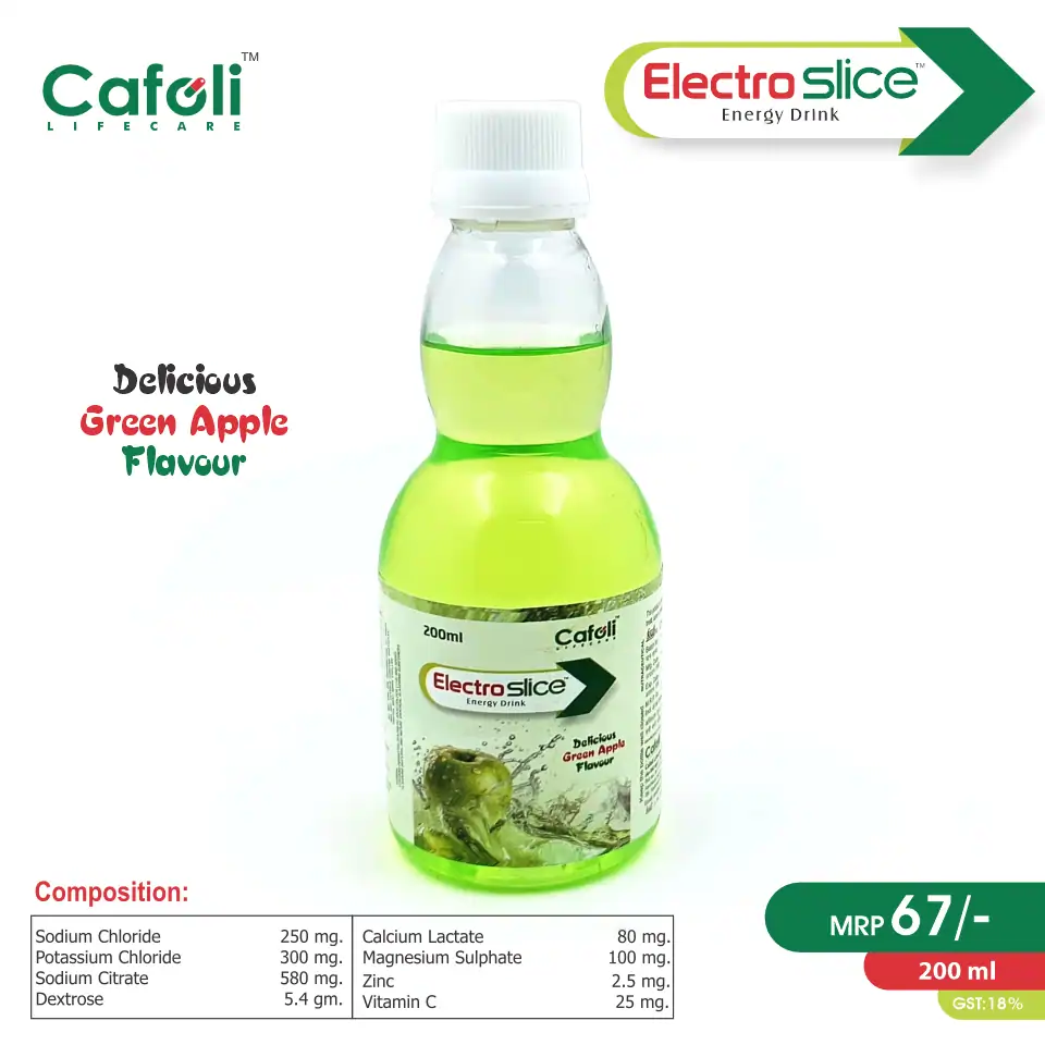 Energy Drink Liquid Green Apple | Refreshing Hydration | Best Price for PCD Pharma Franchise
